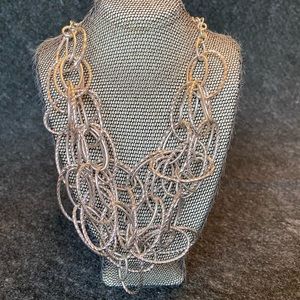 Silver Hoops Necklace